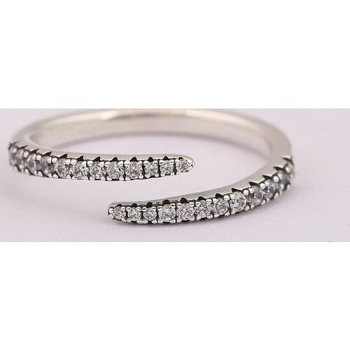 925 Sterling Silver Fairy Shooting Star CZ Pandora Ring ComPatible For Women Engagement Wedding Gift EuroPe Jewelry