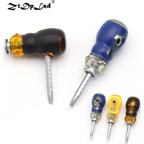 ZtDpLsd 1Pcs Double-Use Screwdriver Removable Hand Tool Chrome Vanadium Steel Repair Tool Handle Screw Driver