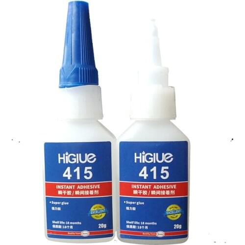 Higlue 415 Good shock resistance Instant Super Glue 20g/bottle for metal