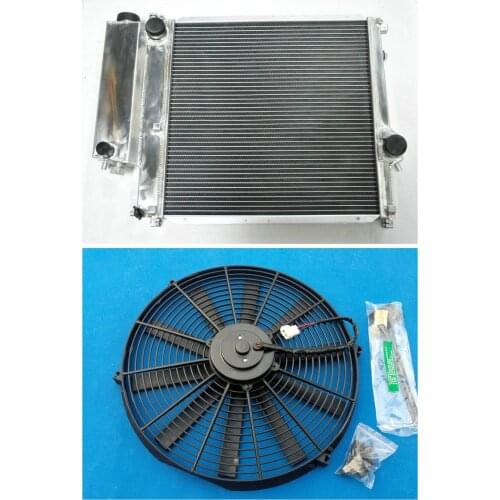 Factory Outlet Aluminum Radiator+FAN Fits For BWM 1987-2000 E36 Z3 M44 M42 2Row Manual