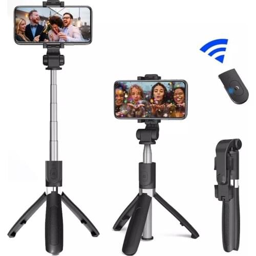Wireless Bluetooth Selfie Stick Tripod Foldable Tripod Monopods Universal for SmartPhones for Gopro Sports Action Camera