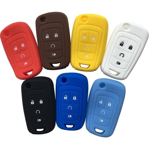 Silica Gel Case Car Key Cover for Chevrolet Cruze Sonic Camaro Spark Volt Equinox Malibu Bag Protector Silicone Key Shell Fob