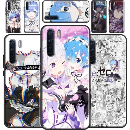 Re Zero Rem Case For OPPO A31 A53 A5 A9 2020 A52 A72 A83 A91 A93 A15 A3S A5S A1K Reno2 Z Phone Cover