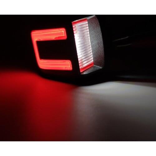 For NISSAN Xterra 2007-2015 Rear Number License Plate Lamp Assembly LED Dual Light White Red Car Styling