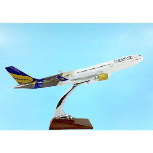 HAHEEN Airlines Wood Base Aircraft 1/172 Proportion Airplane Airbus 40CM Airplanes Airplane Model Light Diecast Plane A330-300