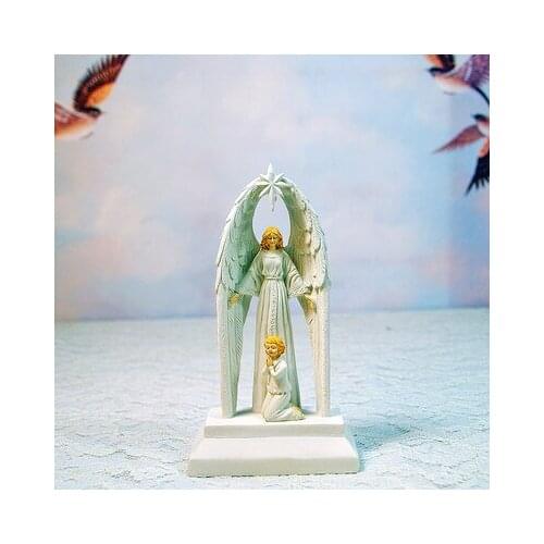 Christian resin gifts with lights, Jesus ornaments, Christian gifts, blessing angels, Christian supplies