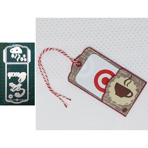 Coffee Break Gift Card Holder Metal Cutting Dies DIY Scrapbooking Embossing Paper Cards Album Making Crafts Supplies New 2019