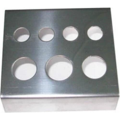 7 Holes Container Stand Tattoo Pigment Accessories Stainless Steel Supplies Glass Cup Holder for Permanent Makeup Use