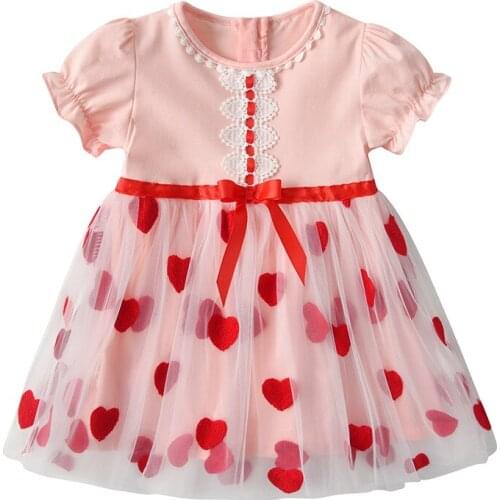 Summer Baby Girl Dress Toddler Girl Cute Dresses Cotton Little Girls Clothing Lace Net Yarn Wedding Birthday Princess Outfits