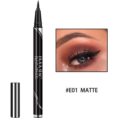 Matte/Shine Eyeliner Black Long Lasting Eye Liner Pencil Quick-drying Waterproof Liquid Eyeliner Cosmetic Beauty Makeup TSLM1