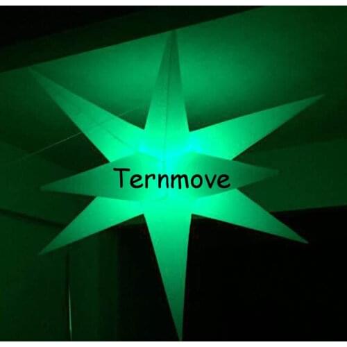 Inflatabl stars,party decoration with colorful LED light Holidays ornament, inflatable star,lighting decoration ,LED light ball
