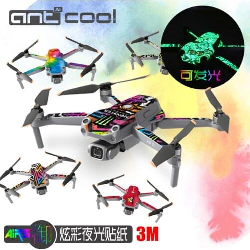 DJI MAVIC AIR 2S Stickers Waterproof Luminous Cool All-inclusive Scratch-resistant 3M Protective Film for DJI AIR 2S Accessories