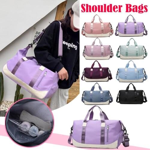 New Womens Sports bag Travel Bags Waterproof Weekend bag Suitcases Handbags Luggage Yoga Shoulder Bags For Gym sac de voyage
