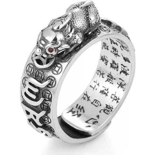 New retro punk exaggerated cat rings, magic rings, stylish three-dimensional opening adjustable ring jewelry