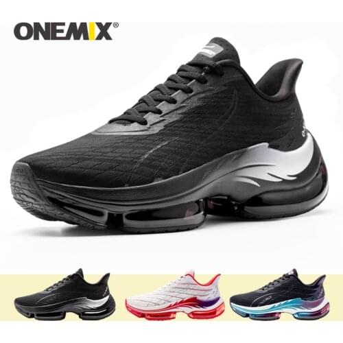 ONEMIX 2021 New Road Running Shoes Men Outdoor Sport shoes Men Air Cushion Sneakers Shoes For Men Jogging Shoes Women Size 35-47