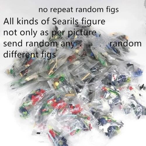 Wholesale 50 Random Flea Market doll Building Blocks Bricks Party Gifts Toys for Children