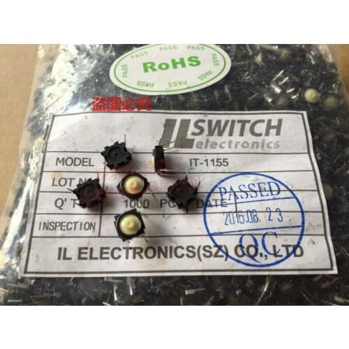 Original new 100% IT-1155 touch switch conductive silicone keyboard 7.5*7.5*3.5MM DIP 4pin