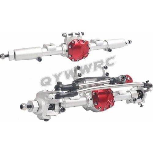 QYWWRC SCX10 II Alloy Front Rear Straight Complete Axle for 1/10 RC Crawler Car Axial SCX10 II 90046 90047 Upgrade Parts