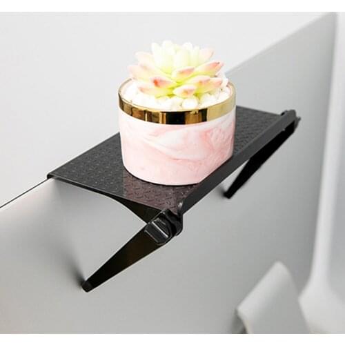 Adjustable TV Top Storage Shelf Rack Holder Computer Monitor Desktop Stand TV Rack Display Shelf Organizer Bracket