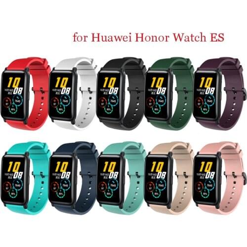 20mm Silicone Sport Strap for Huawei Honor Watch ES Fitness Smart Watch Rubber Replacement Band for Samsung Active2 Amazfit GTS
