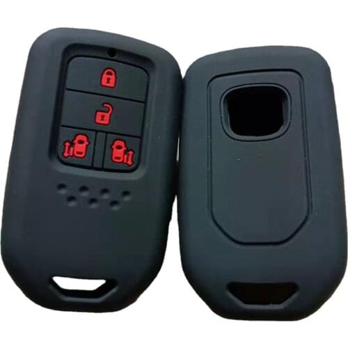 Runfa Auto Smart Key Fob Case Silicone For Honda Elysion Odyssey 4Button Keyless Shell Cover
