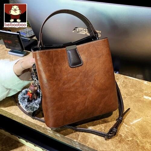 North bag small bag womens bag autumn and winter 2020 new Korean versatile womens single shoulder slung fashionable bucket bag