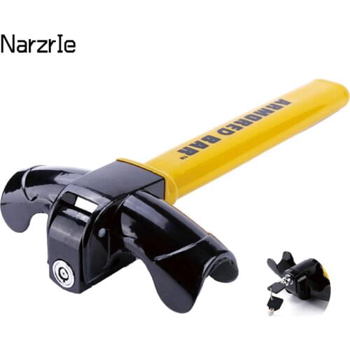 Universal car anti theft Steering Wheel Lock Car/Van T Shape High Safety Anti-Theft Lock Stainless Lock Car Security System New