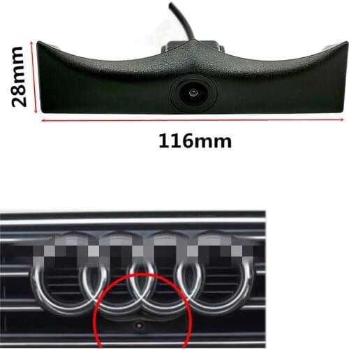 YIFOUM HD CCD Car Front View Parking Night Vision Positive Waterproof Logo Camera For Audi A4 A4L B9 8W 2016 2017 2018 2019 2020