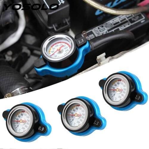 YOSOLO Tank Cover Replacement Pressure Balance Function Temperature Gauge 0.9/1.1/1.3 Bar Thermo Radiator Cap Car Accessories