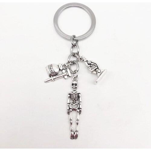 1pcs Science Keychain Medical Student Keychain Nurse Keychain Graduation Jewelry Biology Gift To Teacher