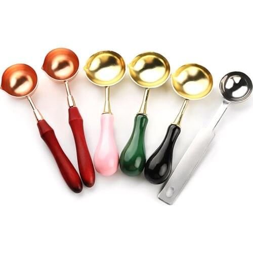1 Pieces Wax Spoon Sealing Wax Seal Stamp Beads For Vintage Craft Envelope Wedding