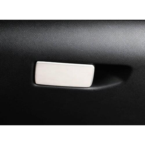 2017 Stainless Steel For Peugeot 308 Glove Box Handle Frame Cover Trim Stickers Car Styling 1piece