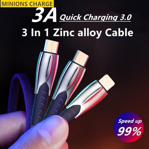 3A USB Type C Cable Micro USB Fast Charging Mobile Phone Android Charger Type-C Data Cord For Huawei P40 Mate 30 Xiaomi Redmi