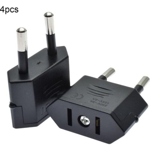 American Standard To European Standard Adapter Portable Space-saving Practical Plug Adapter Sealed Bag