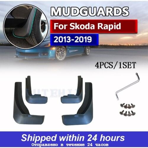 Car Front Rear Mudguards For 2013-2018 Skoda Rapid Mudflaps Accessories Splash Guard Car-styling Fenders