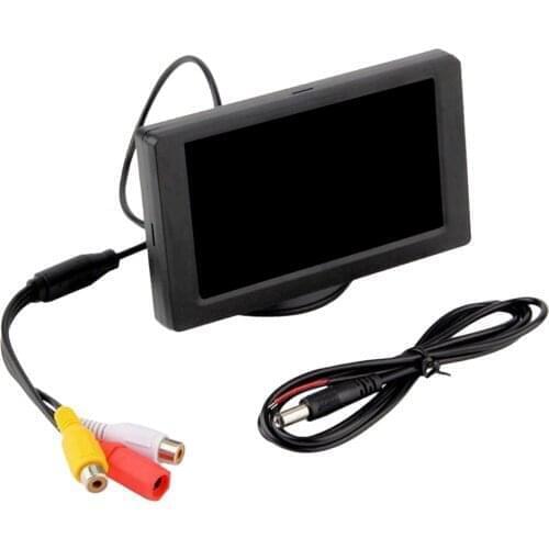 Car Monitor 4.3 inch HD Car Rear View Monitor Car Reverse Camera 4.3' LCD Screen Display Car Reversing Parking Camera Monitor
