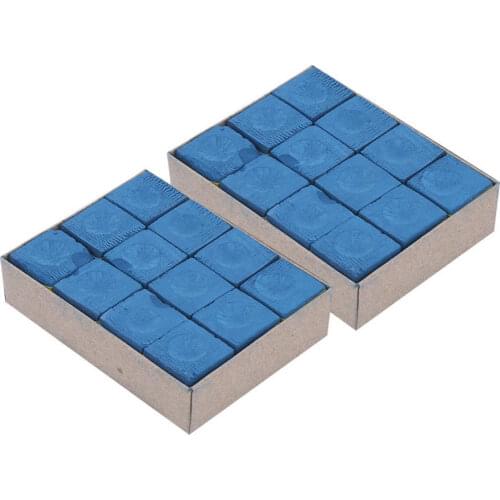 Billiard Accessory 24pcs No‑Slip Tip Chalk Billiard Pool Dry Chalk Accessory Stick Chalks Pool Dry Chalk