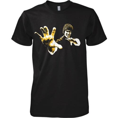 Bruce Lee Inspired Men Martial Arts Boxing Unofficial 2019 Brand New Clothing Fashion Man Cotton Clothing O Neck Tops Shirt