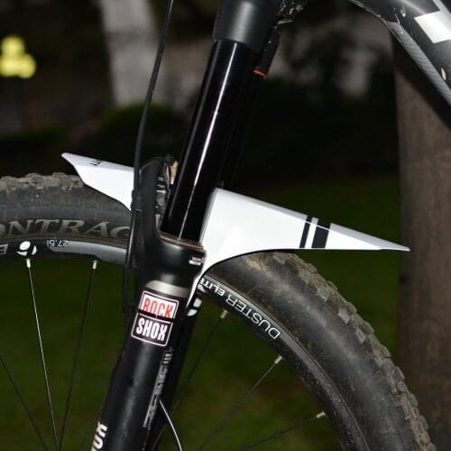 Bike Bicycle MTB Quick Release Fender Rear Mudguard Front Fork Portable Quick Release black white