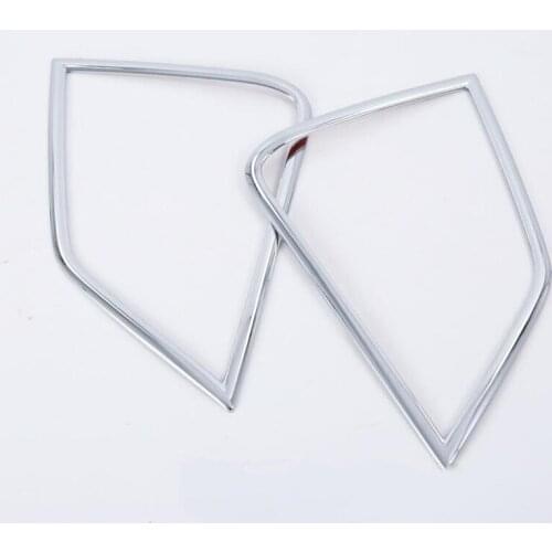 For Mitsubishi Eclipse Cross 2018 ABS Chrome 2PCS Car Front & Rear Headlight Fog Lamp Lights Cover Trim Car Styling Accessories