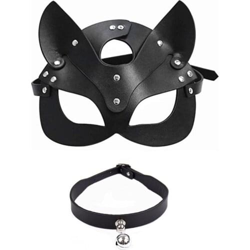 Erotic Women Sexy Mask Half Eyes Cosplay Face Cat Leather Mask Halloween Party Cosplay Mask Masquerade Ball Fancy Masks