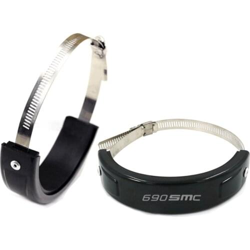 Silencer Round Oval Exhaust Protector Can Cover For KTM 690SMC 690 SMC R 690SMCR Motorcycle Accessories 100MM-140MM