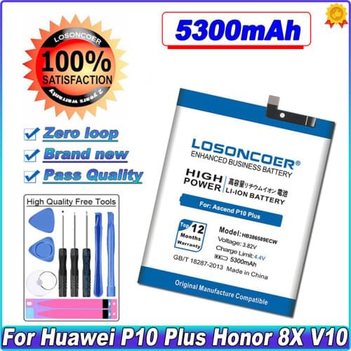 HB386589ECW Battery For Huawei P10 Plus Honor 8X V10 VKY-AL00 Mate 20 Lite Nova 3 4 VCE-LX2 L22 SNE-LX1 PAR-LX1 L11 L21 LX9 L29