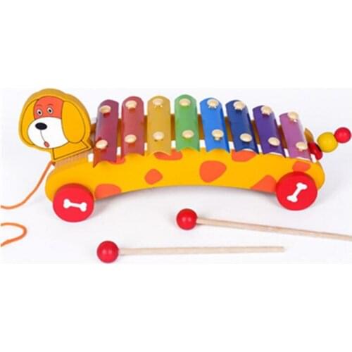 Montessori Toys Children Early Educational Learning Puzzle Wooden Toys Playing Knocking Piano Musical Toys