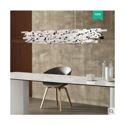 Italian minimalist restaurant chandelier Post-modern luxury dining room bar head model room creative personality dining chandeli