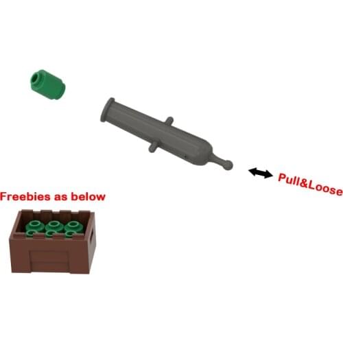 Cannon Gun Building Blocks 2527 84943 Kids Assembled Toys MOC Military Handmade Design Bricks ABS Plastic Compatible Major Brand