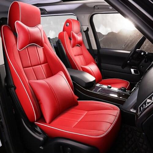 Custom car seat cover leather for Land Rover Discovery 3 4 5 Sports Evoque FreeLander 2 Range Rover Sport velar Car accessories