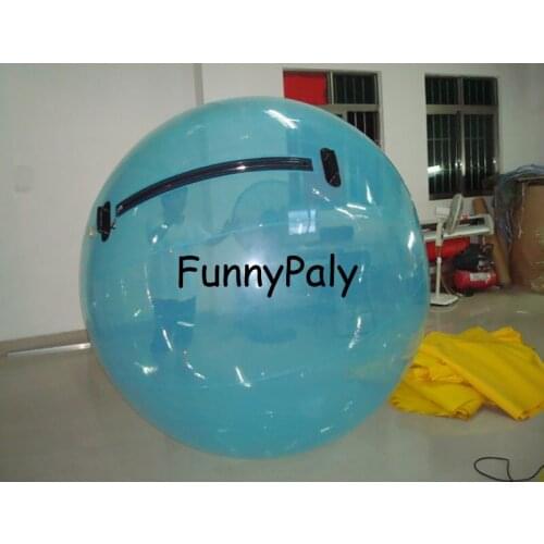 Inflatable water walking ball for rental,aqua zorbing balls equipment,germany inflatable zorb ball,blue 2m pvc Water Polo Ball