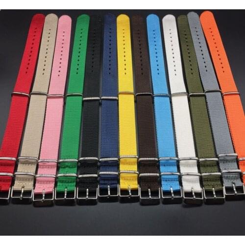 Nato Strap 18mm 20mm 22mm Nylon Watch Band Waterproof Watch Strap for Nato Army Sport Watch Dropshipping Belt