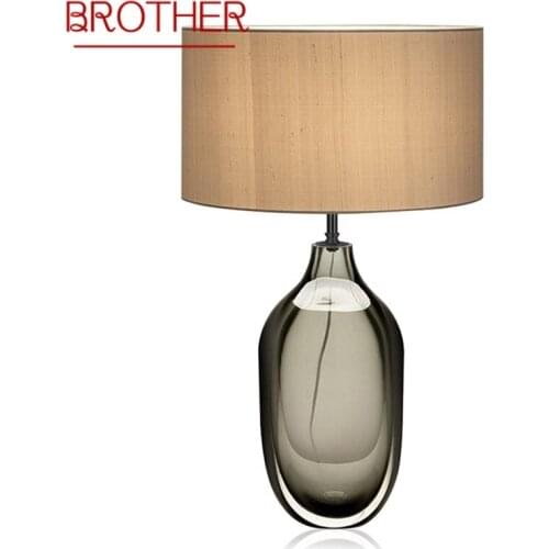 BROTHER Nordic Creative Table Lamp Contemporary LED Decorative Desk Light for Home Bedside Bedroom